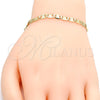 Oro Laminado Basic Bracelet, Gold Filled Style Diamond Cutting Finish, Golden Finish, 04.213.0116.08 (04 MM Thickness, 8 Inches Length)