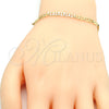 Oro Laminado Basic Bracelet, Gold Filled Style Mariner Design, Polished, Golden Finish, 03.63.1828.08 (0.80 Gauge, 04 MM Thickness, 8 Inches Length)