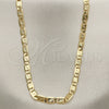 Oro Laminado Basic Necklace, Gold Filled Style Polished, Golden Finish, 04.63.1346.24