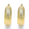 Oro Laminado Medium Hoop, Gold Filled Style Polished, Golden Finish, 02.106.0001.30