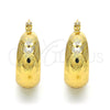 Oro Laminado Small Hoop, Gold Filled Style Polished, Golden Finish, 02.106.0004.20