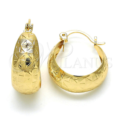 Gold Filled Hoop Earrings — Small Hoop Polished 02. for wholesale, main product view