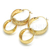 Oro Laminado Small Hoop, Gold Filled Style Polished, Golden Finish, 02.106.0008.20