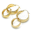 Oro Laminado Medium Hoop, Gold Filled Style Polished, Golden Finish, 02.106.0009.30