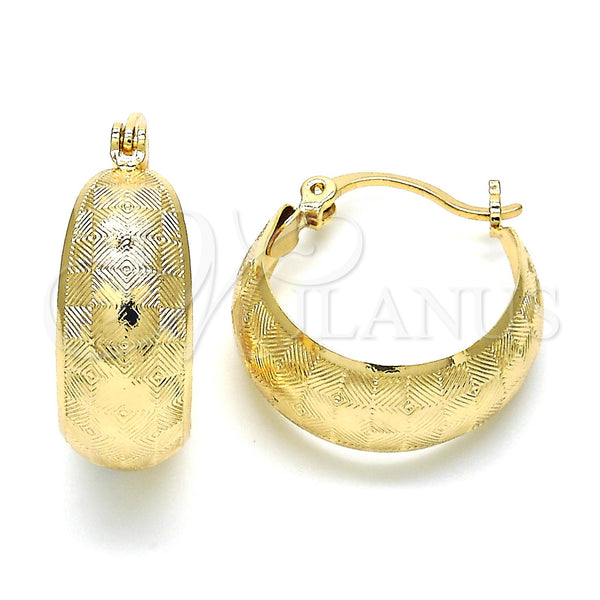 Gold Filled Hoop Earrings — Small Hoop Polished 02. — main product view — SKU 119055 | Oro Laminado aretes de aro — Small Hoop pulido 02. — SKU 119055