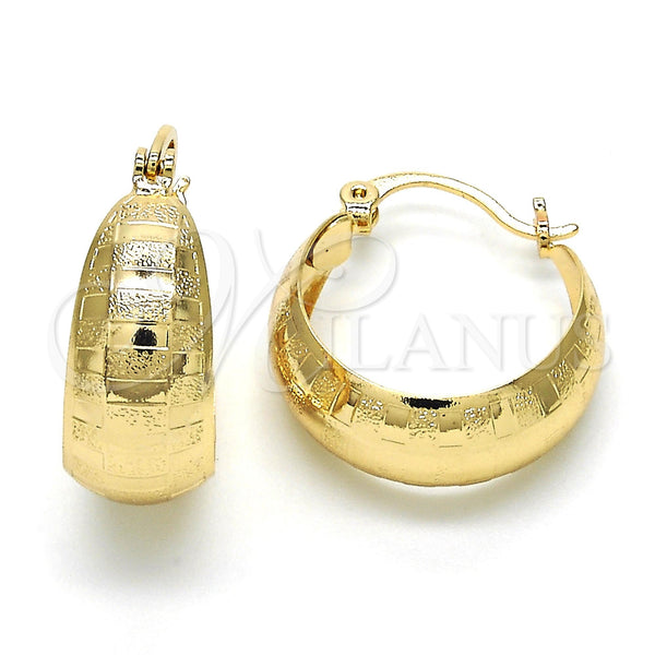 Gold Filled Hoop Earrings — Small Hoop Matte 02. — main product view — SKU 119057 | Oro Laminado aretes de aro — Small Hoop Matte 02. — SKU 119057