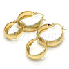 Oro Laminado Small Hoop, Gold Filled Style Matte Finish, Golden Finish, 02.106.0015.20