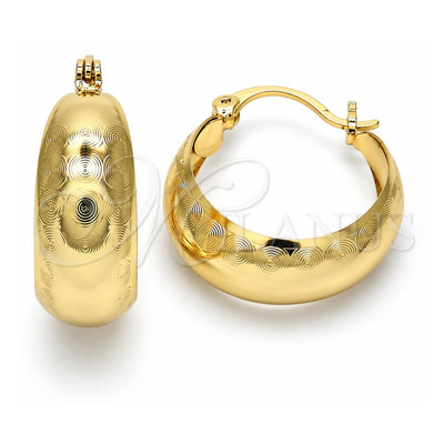Oro Laminado Small Hoop, Gold Filled Style Polished, Golden Finish, 02.106.0016.20