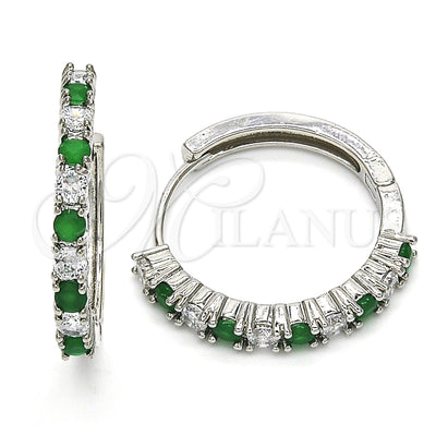 White Gold Filled Rhodium Gold-Filled Hoop Earrings 02.210.0095.8.25 for wholesale, main product view
