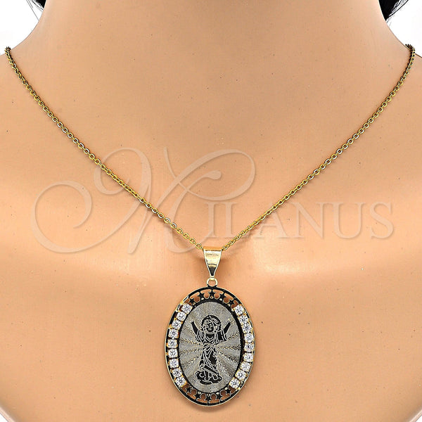 Gold Filled Pendant — Religious Pendant Divino NiÃ±o and Star Design with — alternate product view — SKU 119194 | Oro Laminado dije — Religious Pendant Divino NiÃ±o and estrella diseño with — SKU 119194