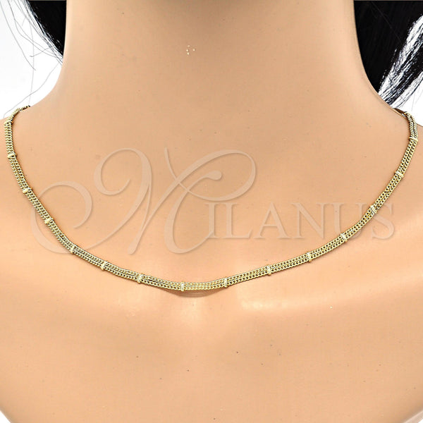 Gold Filled Necklace — Basic Necklace Polished 04. 04 MM Thickness 20 — alternate product view — SKU 119197 | Oro Laminado collar — básico Necklace pulido 04. 04 MM Thickness 20 — SKU 119197