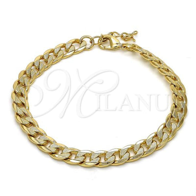 Gold Filled Gold-Filled Pave Cuban Bracelet 04.213.0119.08 for wholesale, main product view