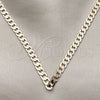 Oro Laminado Basic Necklace, Gold Filled Style Pave Cuban Design, Polished, Golden Finish, 04.213.0119.24 (06 MM Thickness, 24 Inches Length)