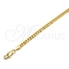 Oro Laminado Basic Bracelet, Gold Filled Style Miami Cuban Design, Polished, Golden Finish, 04.63.1360.07 (100 Gauge, Thickness, 7 Inches Length)