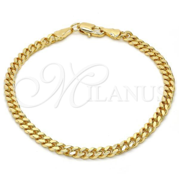 Gold Filled Bracelet — Basic Bracelet Miami Cuban Design Polished 04.63. Gauge — main product view — SKU 119210 | Oro Laminado brazalete — básico Bracelet Miami Cuban diseño pulido 04.63. Gauge — SKU 119210