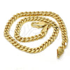 Oro Laminado Basic Anklet, Gold Filled Style Miami Cuban Design, Diamond Cutting Finish, Golden Finish, 04.63.1360.10 (100 Gauge, Thickness, 10 Inches Length)