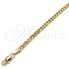 Oro Laminado Basic Necklace, Gold Filled Style Miami Cuban Design, Polished, Golden Finish, 04.63.1360.24 (100 Gauge, Thickness, 24 Inches Length)