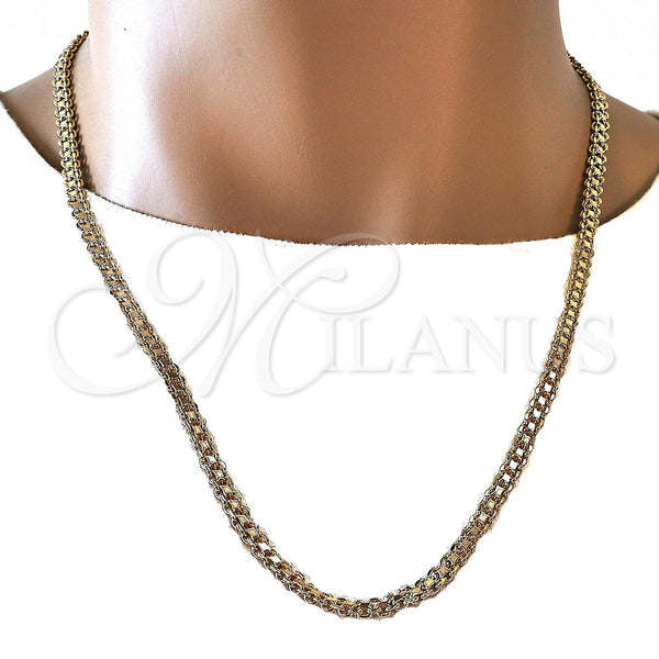 Gold Filled Necklace — Basic Necklace Polished 04.63. 05 MM Thickness 24 — alternate product view — SKU 119215 | Oro Laminado collar — básico Necklace pulido 04.63. 05 MM Thickness 24 — SKU 119215