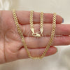 Oro Laminado Basic Necklace, Gold Filled Style Polished, Golden Finish, 04.63.1361.24 (05 MM Thickness, 24 Inches Length)