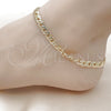 Oro Laminado Basic Anklet, Gold Filled Style Polished, Golden Finish, 04.63.1362.10 (07 MM Thickness, 10 Inches Length)