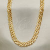 Oro Laminado Basic Necklace, Gold Filled Style Polished, Golden Finish, 04.63.1362.24 (Thickness, 24 Inches Length)