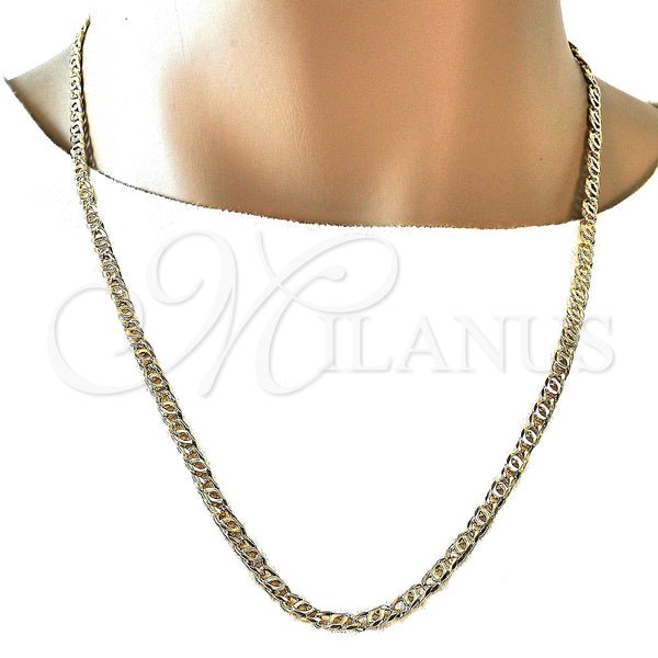 Gold Filled Necklace — Basic Necklace Polished 04.63. 05 MM Thickness 24 — alternate product view — SKU 119221 | Oro Laminado collar — básico Necklace pulido 04.63. 05 MM Thickness 24 — SKU 119221