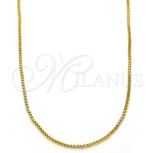 Gold Filled Necklace — Basic Necklace Box Design Polished 04. 01 MM — main product view — SKU 119273 | Oro Laminado collar — básico Necklace Box diseño pulido 04. 01 MM — SKU 119273