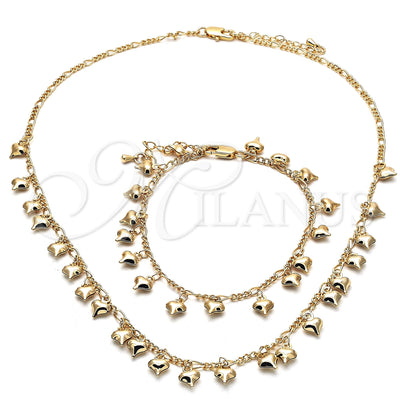 Gold Filled Gold-Filled Heart Jewelry Set 06.105.0004 for wholesale, main product view