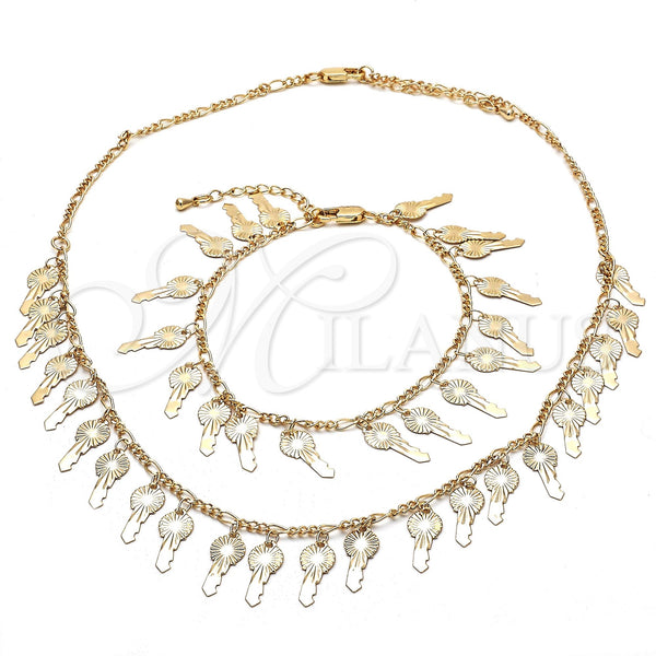Gold Filled Bracelet — Necklace and Bracelet key Design Polished 06. — main product view — SKU 119410 | Oro Laminado brazalete — Necklace and Bracelet key diseño pulido 06. — SKU 119410