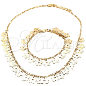 Gold Filled Bracelet — Necklace and Bracelet Flower Design Polished 06. — main product view — SKU 119414 | Oro Laminado brazalete — Necklace and Bracelet flor diseño pulido 06. — SKU 119414