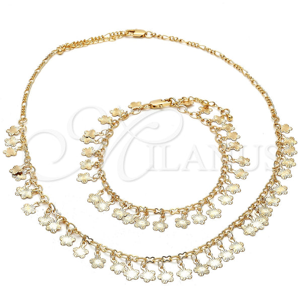 Gold-Filled Flower Jewelry Set 06.105.0010 — main product image — SKU 119416 | Juego de Joyería de Oro Laminado 06.105.0010 — imagen principal del producto — SKU 119416