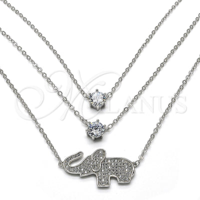 Rhodium Gold-Filled Necklace 04.213.0123.1.16 — main product image — SKU 119460 | Collar de Oro Laminado con Rodio 04.213.0123.1.16 — imagen principal del producto — SKU 119460
