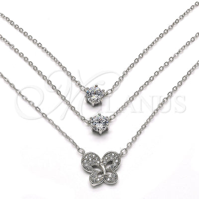 Rhodium Gold-Filled Necklace 04.213.0124.1.16 for wholesale, main product view