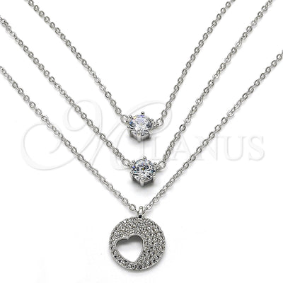 Rhodium Gold-Filled Necklace 04.213.0128.1.16 for wholesale, main product view