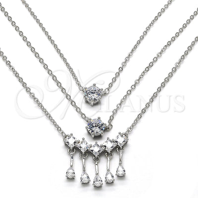 Rhodium Gold-Filled Necklace 04.213.0130.1.16 for wholesale, main product view