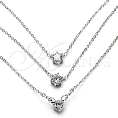 Rhodium Gold-Filled Necklace 04.213.0131.1.16 for wholesale, main product view