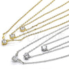 Rhodium Gold Filled Pendant Necklace, with White Cubic Zirconia, Polished, Rhodium Finish, 04.213.0131.1.16 (02 MM Thickness, 16 Inches Length)