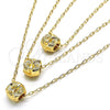Oro Laminado Pendant Necklace, Gold Filled Style Owl Design, Polished, Golden Finish, 04.179.0005.16 (02 MM Thickness, 16 Inches Length)