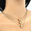 Oro Laminado Pendant Necklace, Gold Filled Style Butterfly Design, Polished, Golden Finish, 04.179.0011.16 (02 MM Thickness, 16 Inches Length)