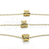 Oro Laminado Pendant Necklace, Gold Filled Style Butterfly Design, Polished, Golden Finish, 04.179.0011.16 (02 MM Thickness, 16 Inches Length)