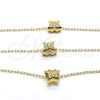 Oro Laminado Pendant Necklace, Gold Filled Style Butterfly Design, Polished, Golden Finish, 04.179.0011.16 (02 MM Thickness, 16 Inches Length)