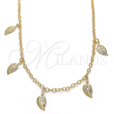 Gold Filled Gold-Filled Leaf Necklace 04.63.1374.18 for wholesale, main product view
