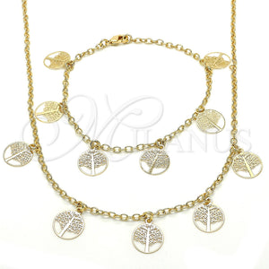 Gold Filled Bracelet — Necklace and Bracelet Tree Design Polished 06.63. — main product view — SKU 119510 | Oro Laminado brazalete — Necklace and Bracelet Tree diseño pulido 06.63. — SKU 119510