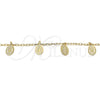 Oro Laminado Pendant Necklace, Gold Filled Style Guadalupe Design, Polished, Golden Finish, 04.63.1377.18 (02 MM Thickness, 18 Inches Length)