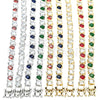 Oro Laminado Tennis Bracelet, Gold Filled Style with Ruby and White Cubic Zirconia, Polished, Golden Finish, 03.210.0068.2.08 (07 MM Thickness, 8 Inches Length)