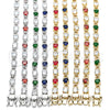 Oro Laminado Tennis Bracelet, Gold Filled Style with White Cubic Zirconia, Polished, Golden Finish, 03.210.0070.08 (06 MM Thickness, 8 Inches Length)