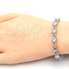 Rhodium Gold Filled Tennis Bracelet, with White Cubic Zirconia, Polished, Rhodium Finish, 03.210.0070.5.08 (06 MM Thickness, 8 Inches Length)