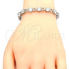 Rhodium Gold Filled Tennis Bracelet, with White Cubic Zirconia, Polished, Rhodium Finish, 03.210.0070.5.08 (06 MM Thickness, 8 Inches Length)