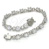 Rhodium Gold Filled Tennis Bracelet, with White Cubic Zirconia, Polished, Rhodium Finish, 03.210.0070.5.08 (06 MM Thickness, 8 Inches Length)