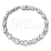 Rhodium Gold Filled Tennis Bracelet, with White Cubic Zirconia, Polished, Rhodium Finish, 03.210.0070.5.08 (06 MM Thickness, 8 Inches Length)